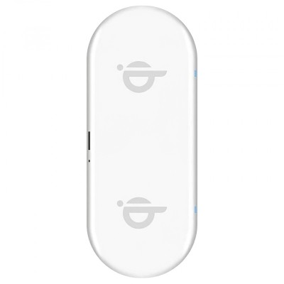 Incarcator Retea Wireless Xqisit Dual Pad, Quick Charge, 32W, 1 x USB, Alb foto