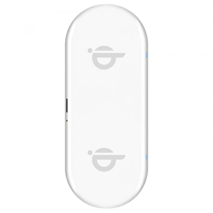 Incarcator Retea Wireless Xqisit Dual Pad, Quick Charge, 32W, 1 x USB, Alb