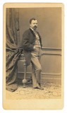 3070 - BRAILA, man, Romania CDV (10,5/6 cm) - old real Photo - 1869