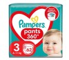 Scutece-chilotel Pampers Pants Jumbo Pack Marimea 3, 6-11 kg, 62 buc