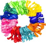 Set 50 Baloane Latex Multicolor, 30cm, Ropet - Aniversare, Petrecere, Nunta, Botez - Decoratiuni Evenimente