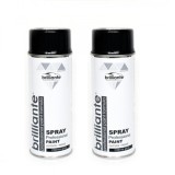 Cumpara ieftin Pachet 2 x Vopsea Spray Brilliante Negru Lucios RAL 9005 400 ml