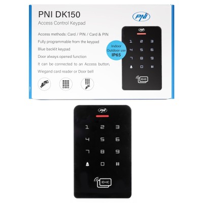 Aproape nou: Tastatura control acces PNI DK150 stand alone, deblocare cu PIN, card foto
