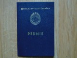 Cumpara ieftin PERMIS DE TRECERE A FRONTIEREI ROMANO-JUGOSLAVE R.S.R ANUL 1986