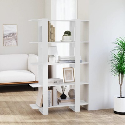 Bibliotecă/Separator cameră, alb, 100x30x160 cm foto