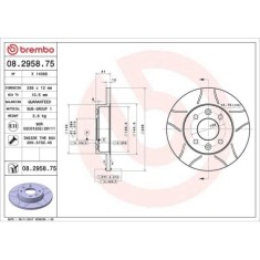 Set disc frana Dacia 1310 Estate 05.83-07.04, 1410 Estate 06.94-12.98, 1410 Estate 09.85-12.98, 1410 Saloon 09.85-12.98, Logan (Ls) 08.04-, Nova 04.9