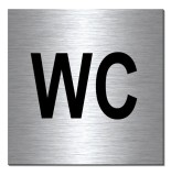 Semn din aluminiu wc