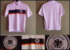 Tricou fotbal copii Nationala Germaniei Alb-Negru foto