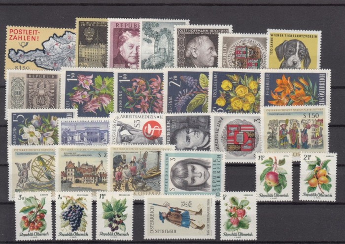 C5662 - Austria 1968 - anul complet,timbre nestampilate MNH