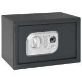 Seif Electronic Digital cu &Icirc;ncuietoare cu Amprente 20x31x20 cm Oțel