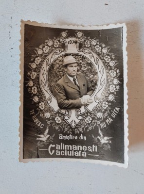Fotografie 1974 Amintire din Calimanesti Caciulata, Te iubesc - Nu ma uita foto