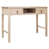 vidaXL Birou de scris, culoare naturală, 110 x 45 x 76 cm, lemn 284159
