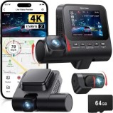 Jzones 4K Ultra HD STARVIS 2 Triple Camera, MicroSD 64Gb