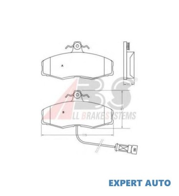 Placute frana Ford SIERRA Break (BNC) 1982-1986 foto