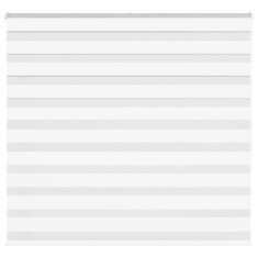 vidaXL Jaluzea tip zebra alb lățime țesătură 160,9 cm poliester 4014768