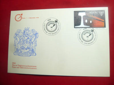 Carton FDC RSA 1978 - 50 Ani Telecomunicatii , cu serie 1 val. foto