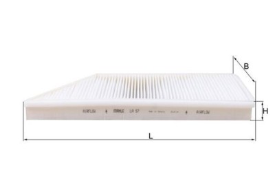 MAHLE LA 57 Filtru, aer habitaclu foto