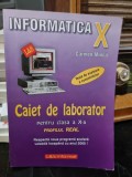 Informatica. Caiet de laborator pentru clasa a X-aprofilul real - Carmen Minca