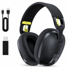 Casti Gaming Wireless, Bluetooth 5.3, Over-Ear, Surround 7.1, Reducere Zgomot, Control Volum, PC, PS4, PS5, Switch, Negru