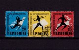 Cumpara ieftin RO 1957 , LP 439 ,&quot;Campionatele Int. de Atletism&quot;-serie stampilata, Stampilat