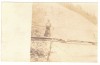 1734 - OITUZ-GROZESTI, Bacau woman on the bridge - old PC real PHOTO - used 1907, Romania 1900 - 1950, Sepia, Natura