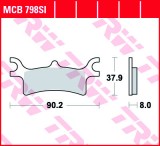 Set placute frana TRW MCB798SI - ATV Polaris Sportsman - Magnum - Scrambler 400-500-600-700-800cc