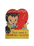 Cumpara ieftin Sticker decorativ Pisicuta Retro, Multicolor, 73 cm, 6012ST, Oem