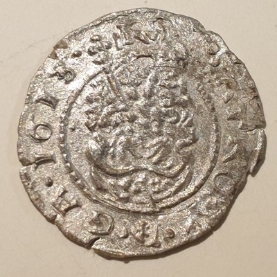 Ungaria 1 denar / denier 1613 argint Matthias ll foto