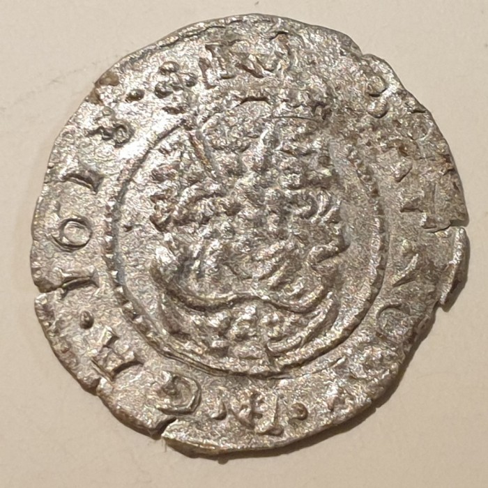 Ungaria 1 denar / denier 1613 argint Matthias ll