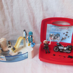 Playmobil 2 seturi Tarcul pinguinilor si Motor politie in misiune