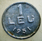 1.845 ROMANIA RPR 1 LEU 1951, Aluminiu