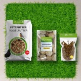 Set hrană păsări sălbatice și reptile iarnă 40kg cu amestec semințe, grăsime și larve uscate