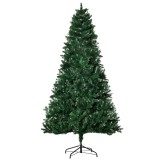 Brad de Craciun Artificial Baza Detasabila, brad verde, decoratiune de Craciun din PVC si Otel, &Phi;105x210cm, Verde HOMCOM | Aosom Romania