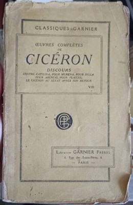 OEUVRES COMPLETES DE CICERON. DISCOURS-M. GREARD-249917 foto