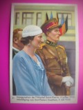 HOPCT 6402 CU REGELE LA INAUGURAREA SPITALULUI SF PETRU -1935-REGINA ASTRID-FAMILIA REGALA BELGIA-CROMO LITHO-CIOCOLATA COTE D&#039;OR