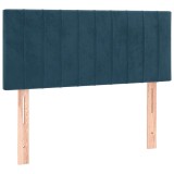 Cumpara ieftin Tablie de pat, albastru inchis, 80x5x78/88 cm, catifea