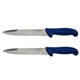 Cumpara ieftin Set doua cutite de injunghiat IdeallStore&reg;, Chef&#039;s Blade, otel inoxidabil, 32 cm, albastru