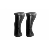 Set 2 mansoane biciclete KRIS Ergo 0103, PVC, 120mm, culoare negru Cod:A709