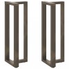 VidaXL Picioare de masă de bar &icirc;n formă de T, 2 buc., negru, 50x35x(110-111) cm, oțel