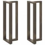 VidaXL Picioare de masă de bar &icirc;n formă de T, 2 buc., negru, 40x35x(110-111) cm, oțel