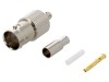 Amphenol Conector BNC Mamă Drept 75 Ohm Aurit Montare Cablu Crimpare B6121E1