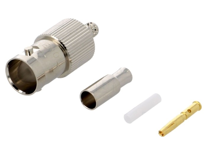 Conector BNC mamă drept 75&Omega;