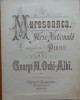 Partitura Mureșeanca Pian George N. Ochi-Albi 1880 - Arie Națională - Partituri Muzică Veche