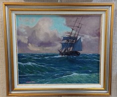 Pictura ?Corabie pe mare? foto