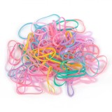 Set Elastice Păr, Model Unicorn, Multicolor, 90 Bucăți