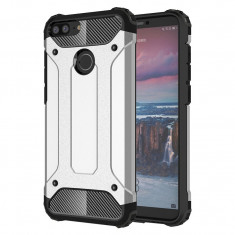 Husa Hybrid Armor Tough Rugged pentru Huawei Honor 9 Lite silver foto