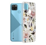 Husa Realme C21Y Techsuit Marble, Chloe White
