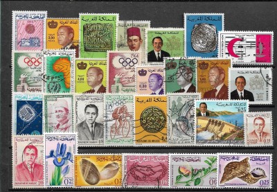 C3202 - lot Maroc - timbre stampilate si nestampiate foto