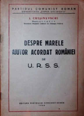 DEPRE MARELE AJUTOR ACORDAT ROMANIEI DE U R S S foto