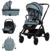 Carucior 3 in 1 Chipolino Magnum Basil: Landou, Scoica Auto i-Size (0-13kg), Pliabil, Cadru Aluminiu, Suspensii, Accesorii Incluse